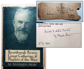 Bernard Shaw: Inscribed & Signed 1919 First Edition