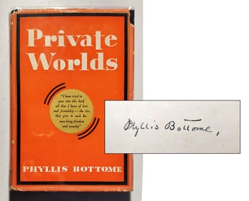 Phyllis Bottome, Signed First Edition: Private Worlds, 1934