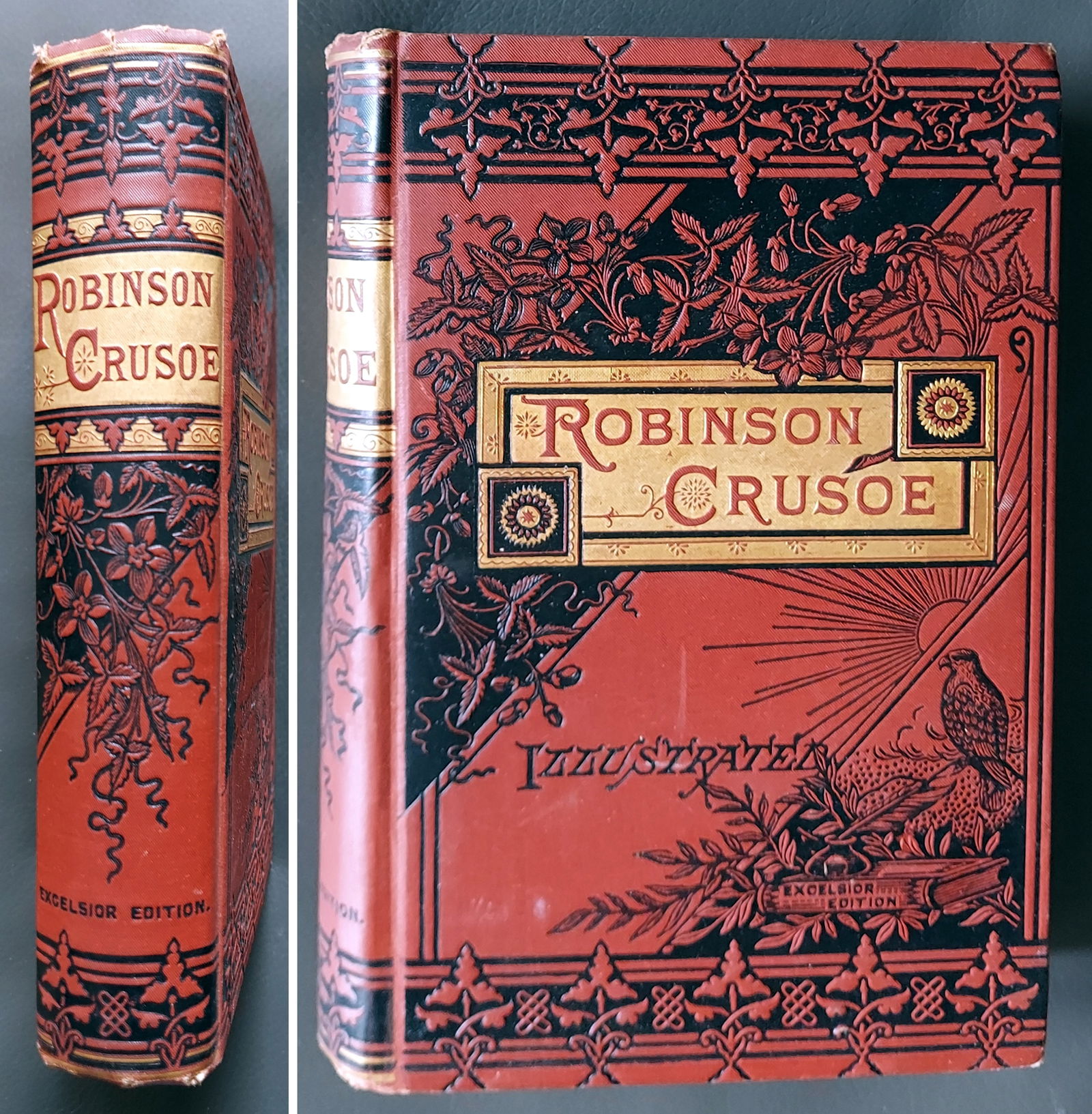 Daniel Dafoe: Robinson Crusoe, 1885 Excelsior Edition (1 of 5)