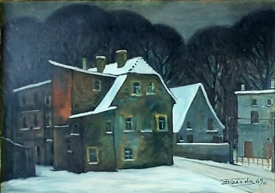Tomasz Duda: Kamienna Góra IV, 1969 Oil on Canvas