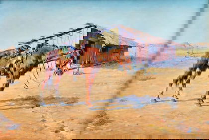 W.G. Williams: Horse Named Lady, Sandy Mount Stables, Oil on Canvas