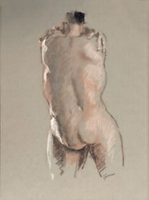 Thomas Giaccone: Embrace, 1990s Pastel on Paper