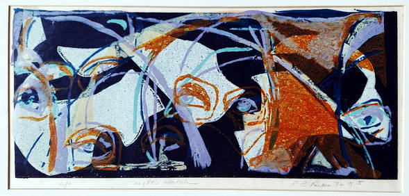 Ruth B. Rieber: Night’s Watch, 1971, AP Lithograph (1 of 4)
