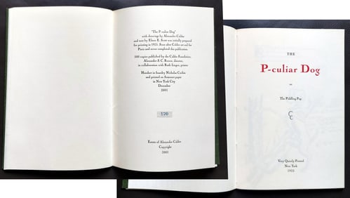 Alexander Calder: The P-culiar Dog 2001 Edition 170/500 Calder Foundation