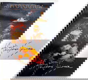 Antonio Sciacca, Signed: Antologica, 2020 First Edition: Album, signed in ink at the title page. Antologica, the 2020 catalogue of works by the Sicilian painter Antonio Sciacca (Catania, Italy, 1957), founder of Metropolismo art movement, professor of paint