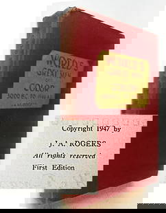J.A. Rogers: World’s Great Men of Color 1947 First Edition Stated: Joel Augustus Rogers (1883 - 1966): World's Great Men of Color: 3000 BC to 1946 AD, Volume II. Extremely rare: Stated First Edition 1947 by J. A. Rogers, New York. This Volume II only with