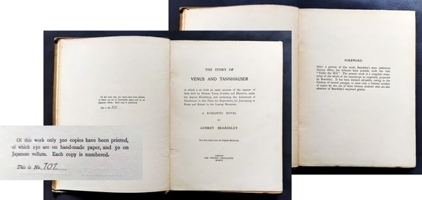 Aubrey Beardsley: Story of Venus & Tannhäuser 1907 First Edition 101/250