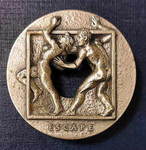 Richard McDermott Miller: Escape & Capture 1985 Medal Edition 750: Escape and Capture, Medal 1985 by Richard McDermott Miller (American, 1922-2004) 1985 medal, the 112th issue of the prestigious Society of Medalists series. Edition 750 pieces. Struck by Medallic Art