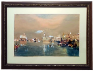 Carl Lindsley: Venice, watercolor c.1900s