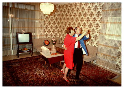 Rafael Fuchs: Parents Dancing, 1983 Photograph Edition 2/15: Rafael Fuchs, Israeli-American: Parents Dancing, 1983. Color Print 11 x 16” on 13 x 16” Signed and dated on verso Archival print on photo rag, printed in 2025. Edition 2/15 (plus 2 AP) Rafael Fuch