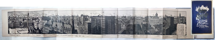 Grand Panoramic View of Chicago (55?) 1893 World's Fair First Edition
