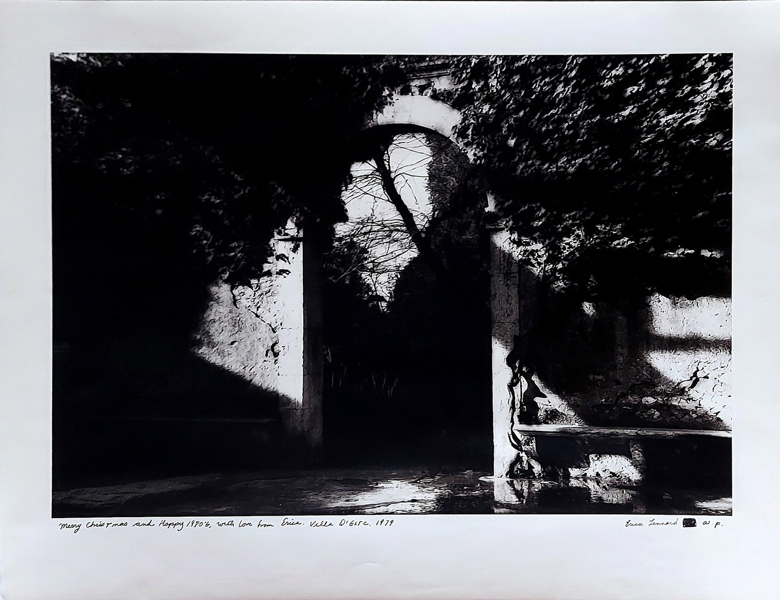 Erica Lennard: Villa d'Este 1979 A.P. Photo Signed/Inscribed (1 of 3)