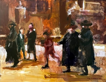 Ted Jaslow: Williamsburg, 1980 Gouache & Acrylic on Paper