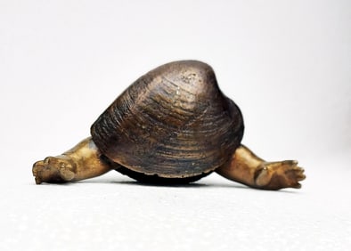 Stephen Maxon: Timmy the Clam, 1992 Patinated Bronze