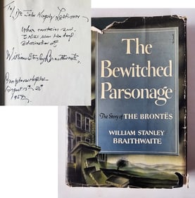 William Stanley Braithwaite Inscribed First Edition: The Bewitched Parsonage 1950