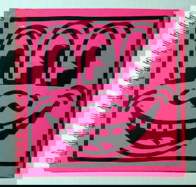 Keith Haring: Tony Shafrazi Gallery Catalog 1982 First Edition of 2000: Keith Haring at Tony Shafrazi Gallery, 1982 Catalog. First Edition of 2000 copies, Tony Shafrazi Gallery, Fall 1982. Included is a set of four (4) Pop Shop Three Eyed Smiling Face stickers produced by