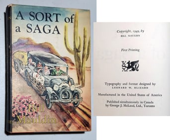 Bill Mauldin: A Sort of Saga 1949 First Edition