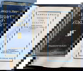 Arnold Zweig: Herkunft & Zukunft 1929 First Edition, Vienna: Arnold Zweig: Herkunft & Zukunft 1929 First Edition, Vienna Origin and Future. Two essays on the fate of Jews. In German language: Herkunft und Zukunft. Zwei Essays zum Schicksal eines Volkes: The