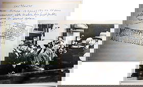 Original UPI Annotated Photos of Adolf Hitler, 1927 to 1940: Set of 14 original U.P.I photographs of Adolf Hitler, other Nazis, and election campaign. Numbered, annotated and stamped on verso, each 8 x 10 inches. List of photos and notes: 1927. # INP386235: Ber