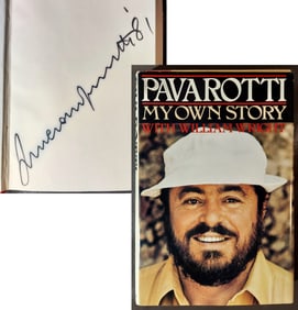 Luciano Pavarotti: My Own Story, 1981 Signed First Edition
