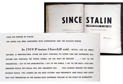Since Stalin, a Photo History of Our Time. 1951 First Edition