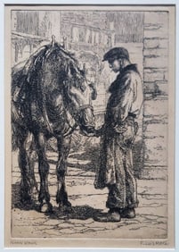 Francis Luis Mora: Noon Hour, 1925. Etching, Edition 100