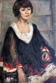 Leon Gaspard: Portrait of Dora Kaminsky c.1960, Oil on Canvas