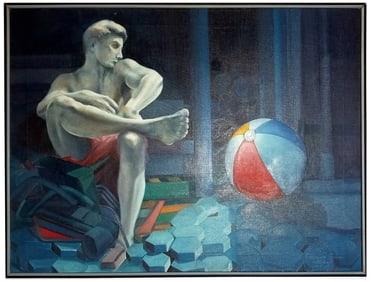 Radovan T. Mica: Between Two Histories 1982 Oil/Canvas