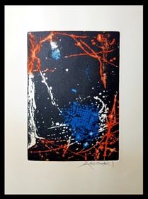 Tetsuo Araki: Aquatint Etching 1968 Pencil Signed