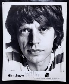 The Rolling Stones Mick Jagger Signed Photo, 1981