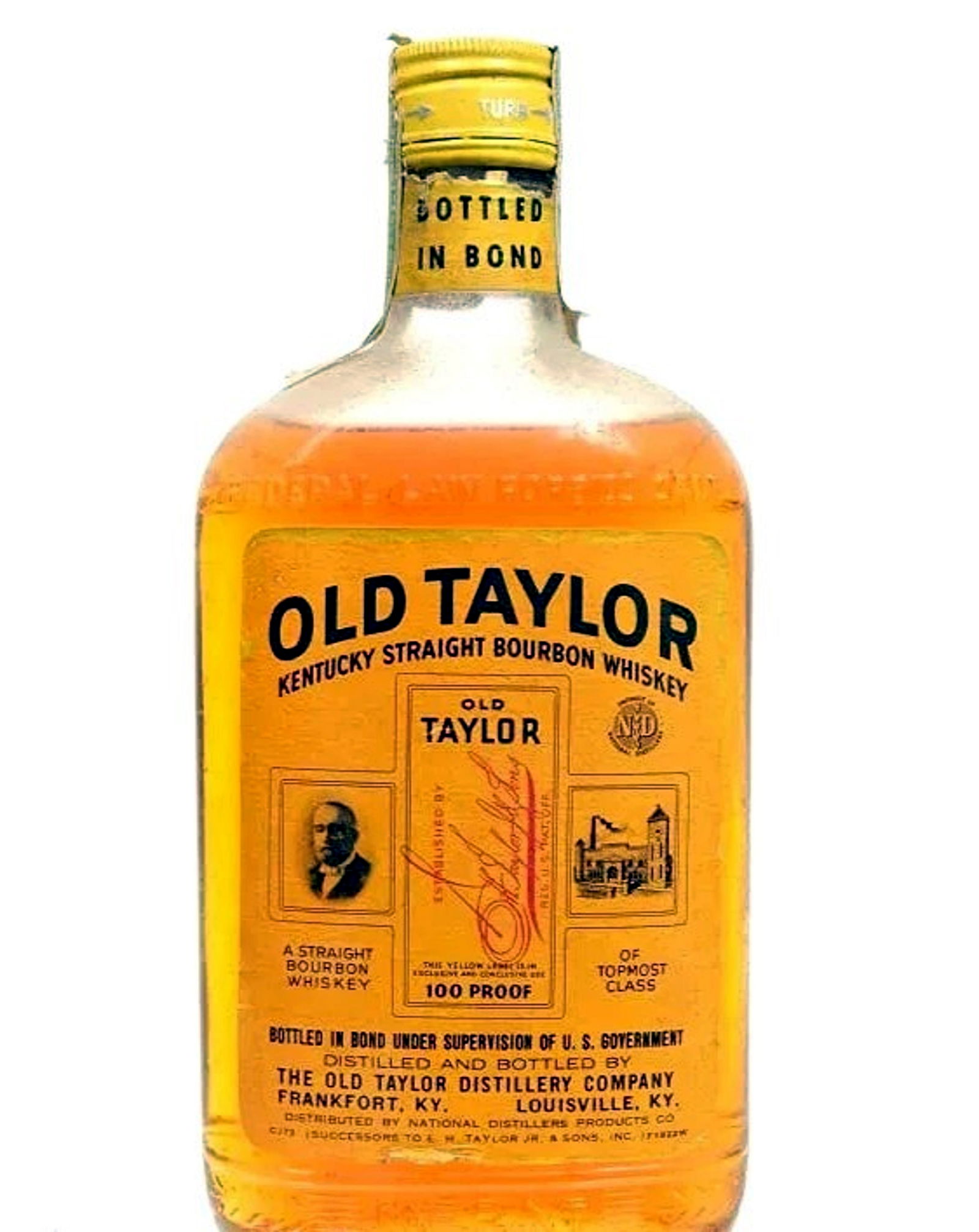 Old Taylor Kentucky 1973 Bottled in Bond Bourbon Made in 1967 (1 of 3)