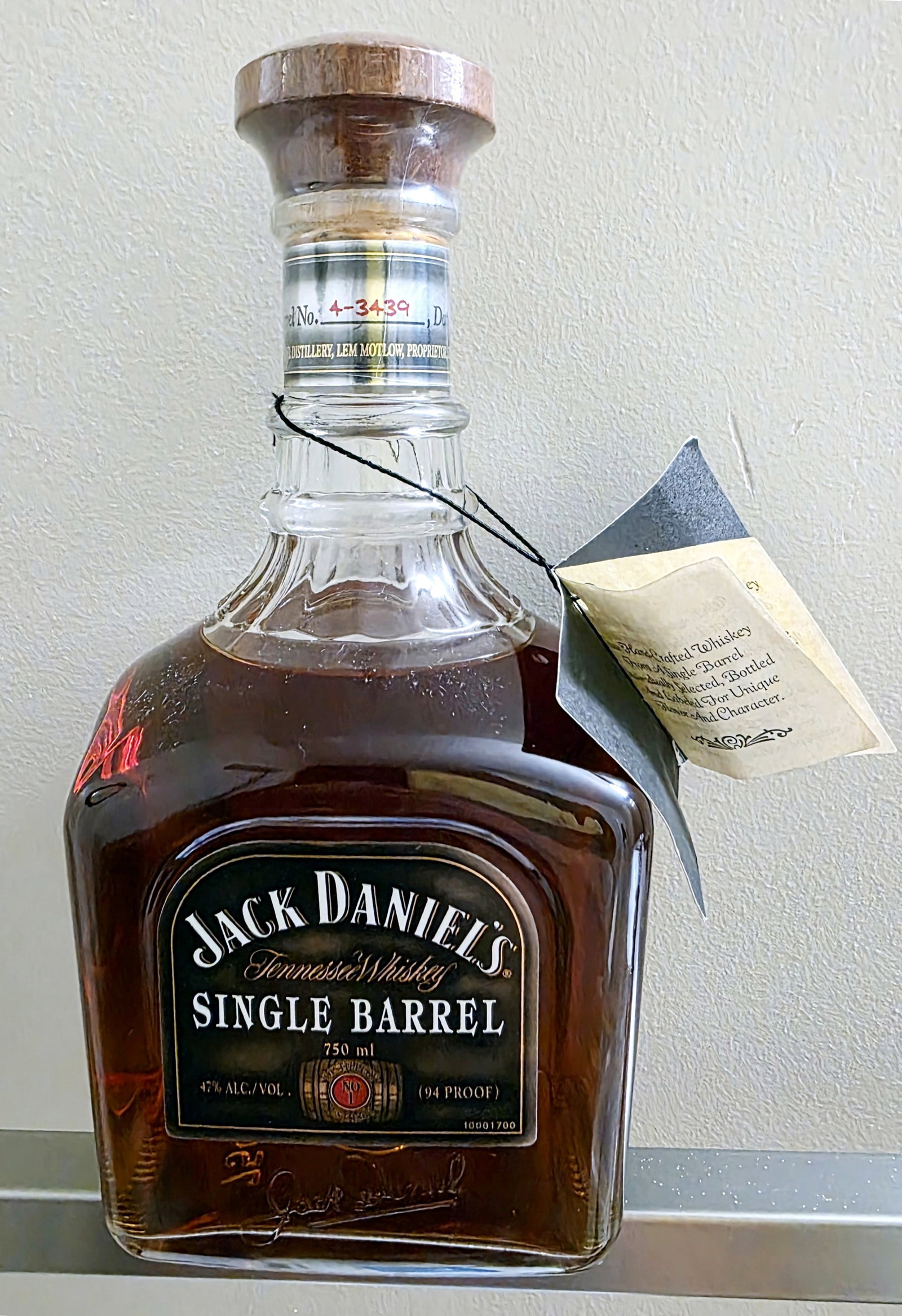 2004 Jack Daniel's Single Barrel Signed by Master Jimmy Bedford (1 of 5)