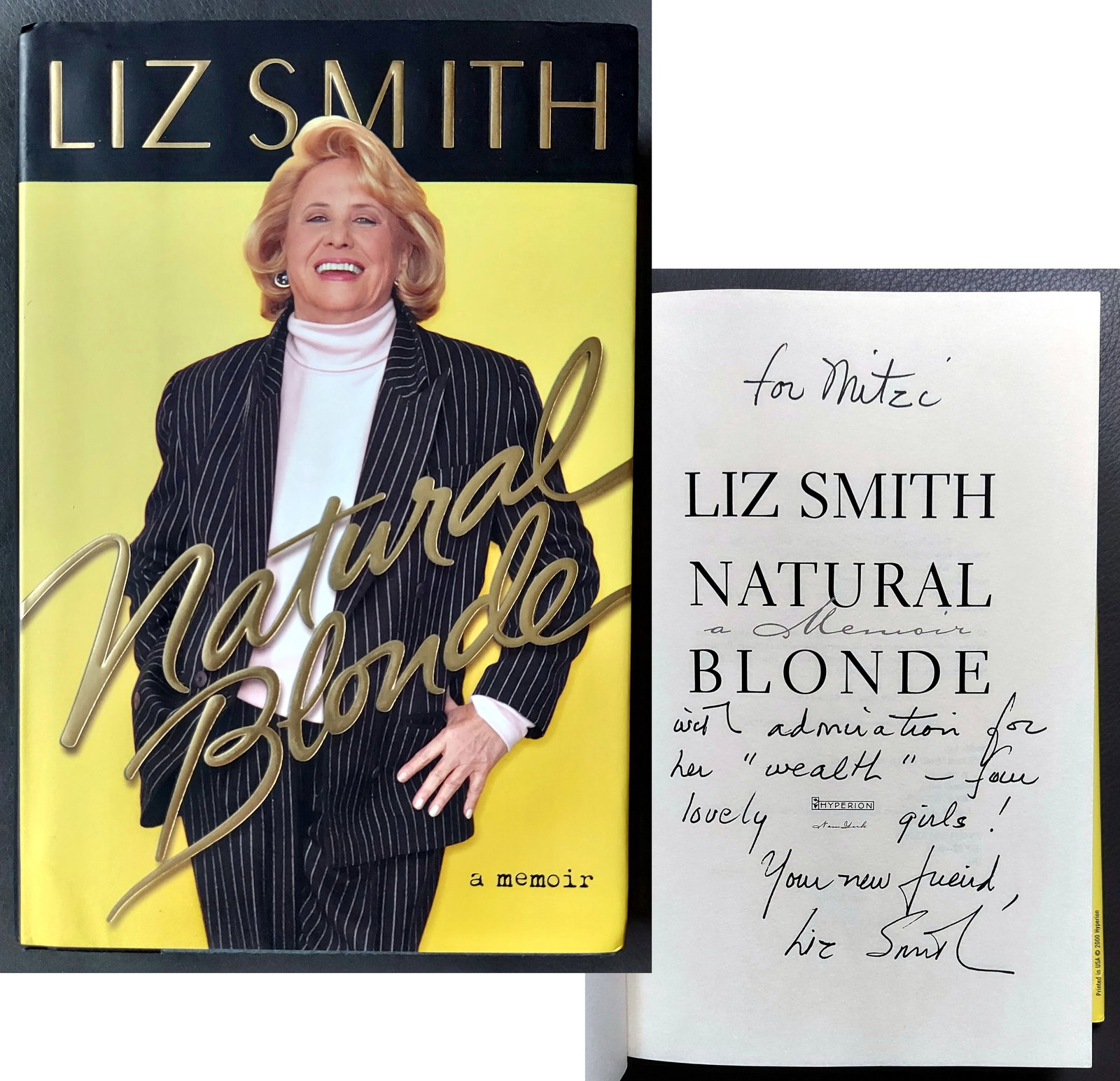 Liz Smith: Natural Blonde a Memoir 2000 First Edition (1 of 4)