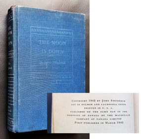 John Steinbeck: The Moon is Down, 1942 First Printing