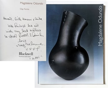 Magdalene Odundo Signed & Inscribed 2001 Exhibition Catalogue