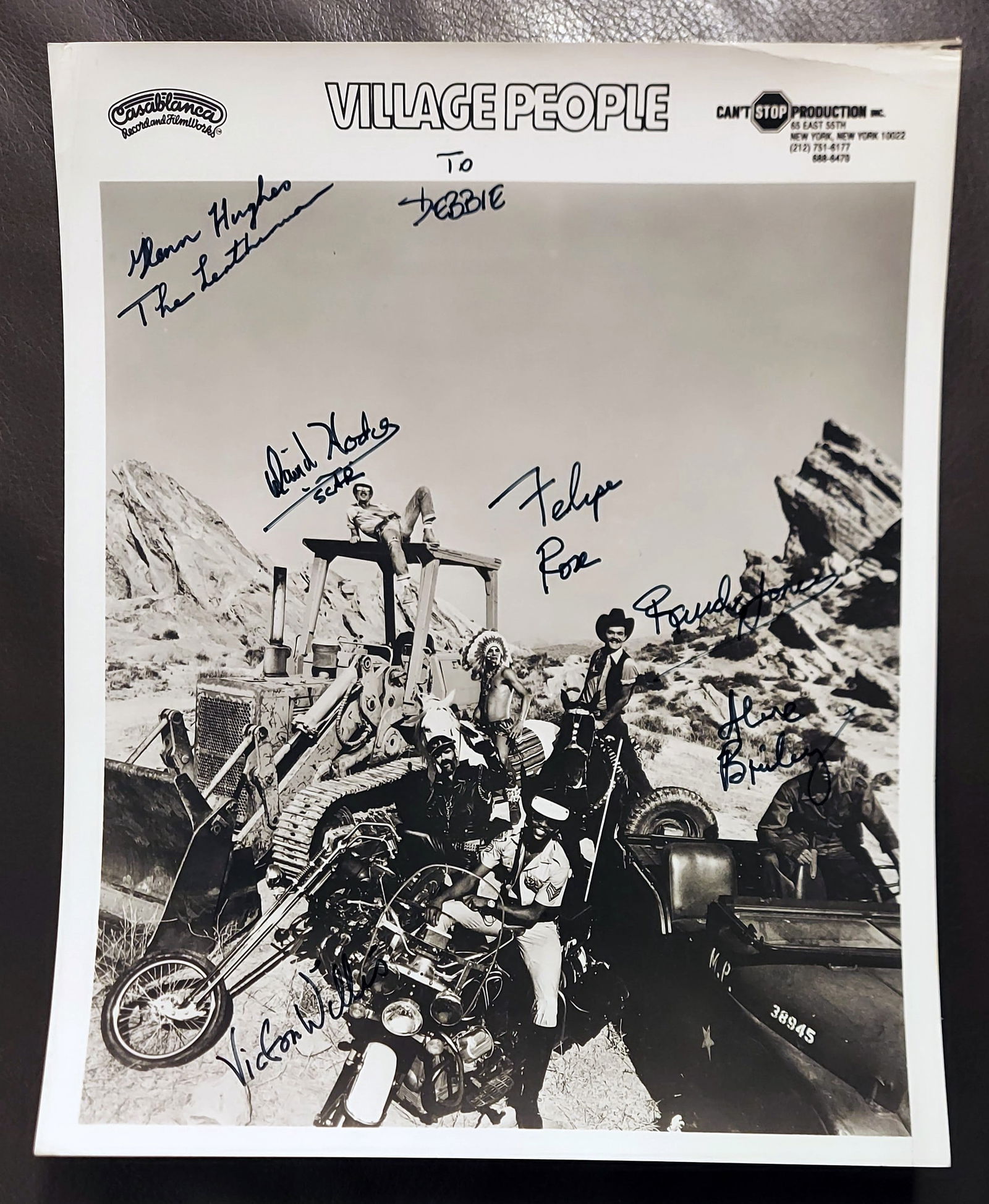Village People 1978 Cruisin’ Photo Signed By the Original Group Members (1 of 2)