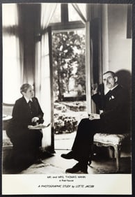 Lotte Jacobi: Mr & Mrs Thomas Mann in Their House c.1939