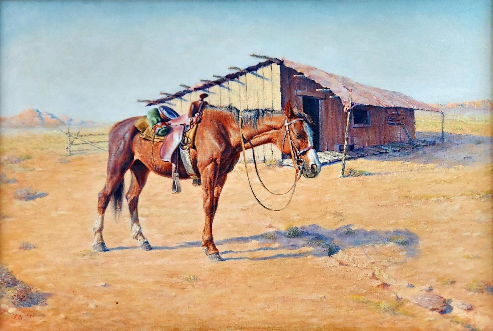 W.G. Williams: Horse Named Lady, Sandy Mount Stables, Oil on Canvas (1 of 4)