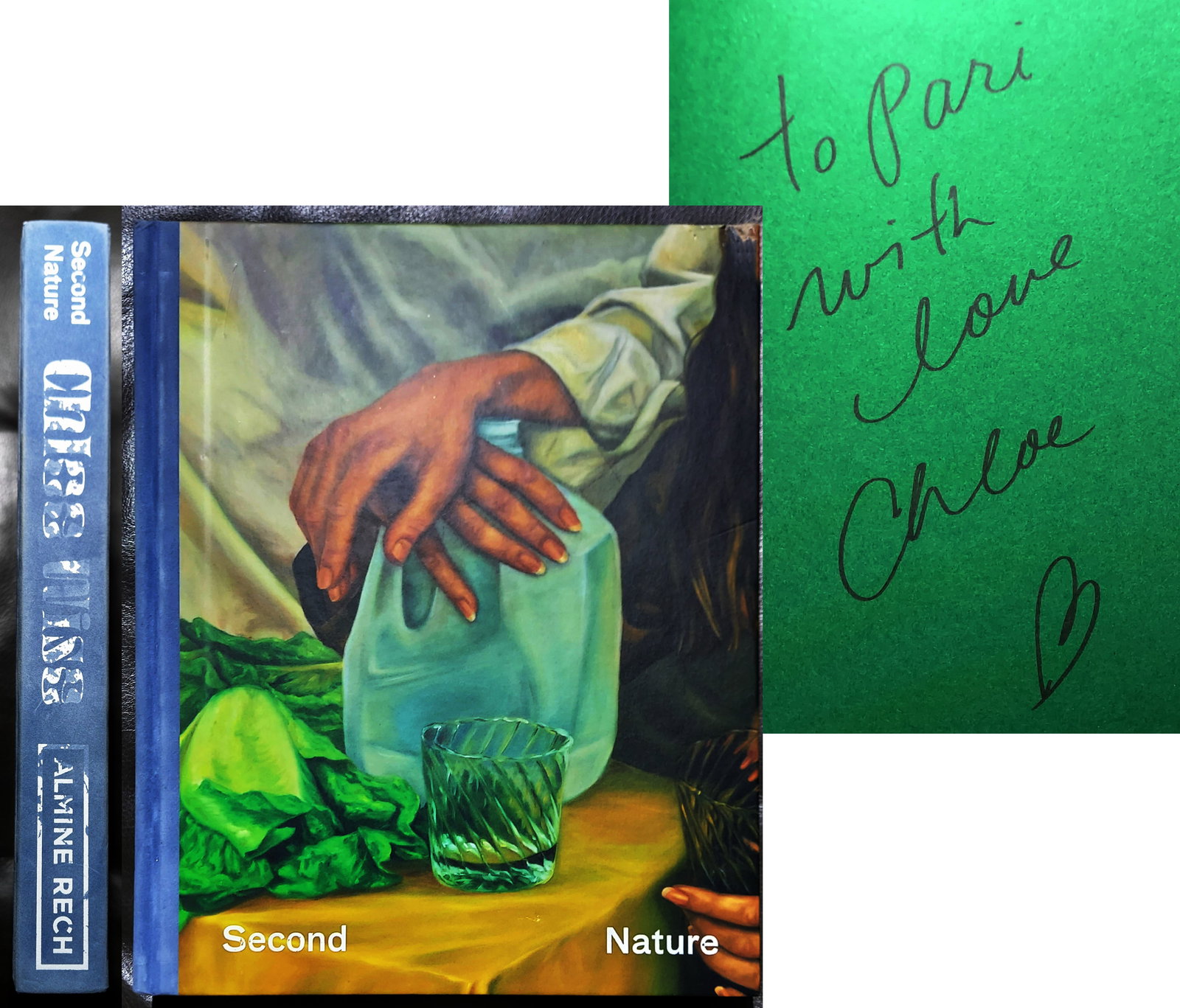 Chloe Wise (Canadian, b.1990): Second Nature, Signed First Edition: Chloe Wise: Second Nature, a monograph. First Ediiton of 2500. Signed and Inscribed by Chloe Wise at front endpaper. Published by Almine Rech Editions, 2021, Edition of 2500. Velvet hardcover. The cov