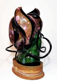 Theo Hios (Attributed): Flower 1963 Paper Mache, Steel, Wood