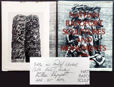 Nathan Rapoport (Inscribed): Sculptures 1980 1st Edition