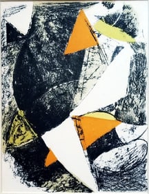 Marino Marini: Cheval et Cavalier 1963 Mourlot Lithograph