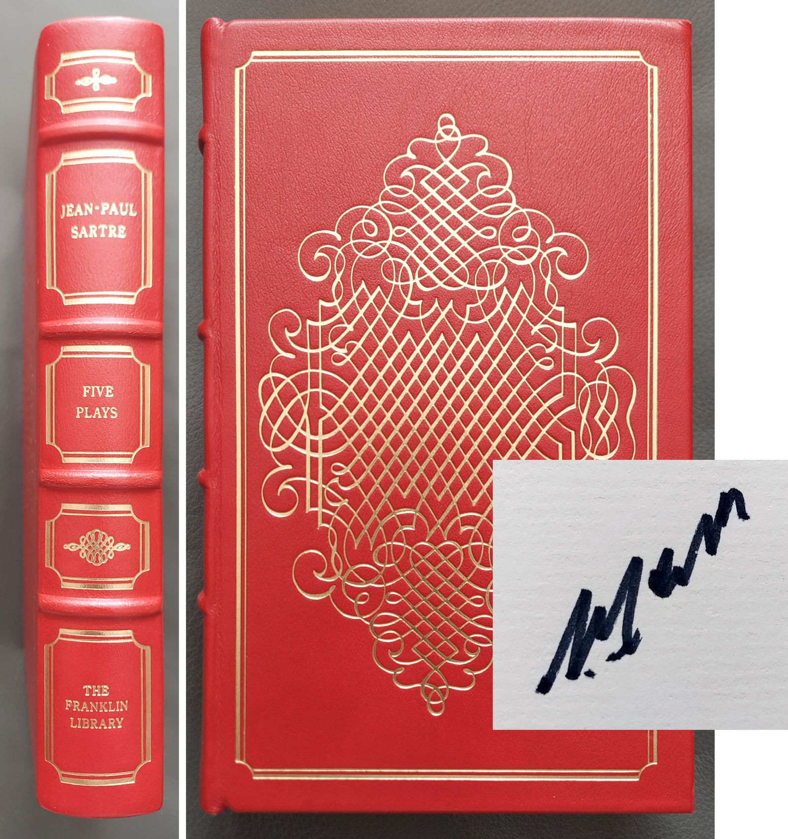 Jean-Paul Sartre Signed: Five Plays 1985 Limited Edition (1 of 5)