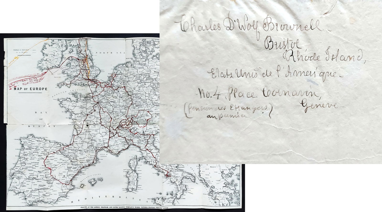 Charles DeWolf Brownell: Drawing Book, 1872: The Drawing Book of Charles De Wolf Brownell: 107 Pencil Drawings: Germany, Switzerland, Italy. Dates: 1871-1872 All drawings titled, annotated and dated at their lower edge. Dimensions: 12.5 x 9.5 x