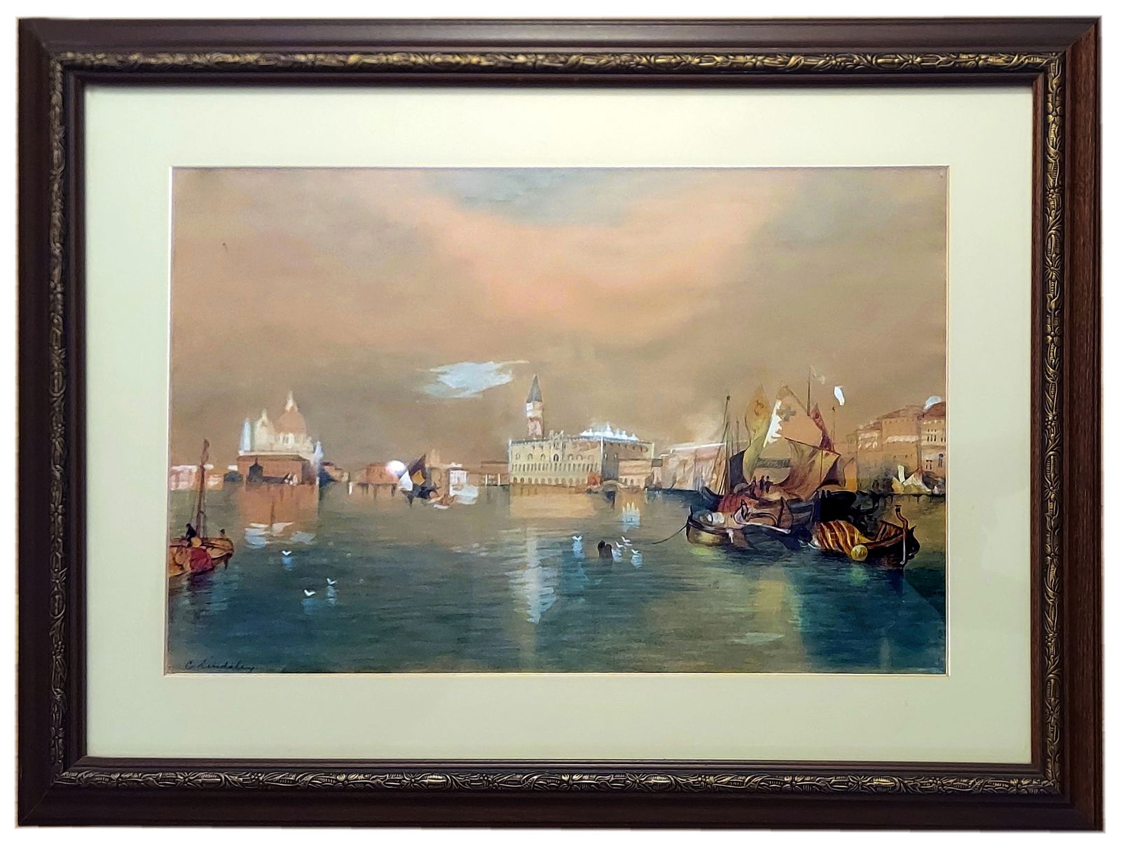 Carl Lindsley: Venice, watercolor c.1900s (1 of 4)