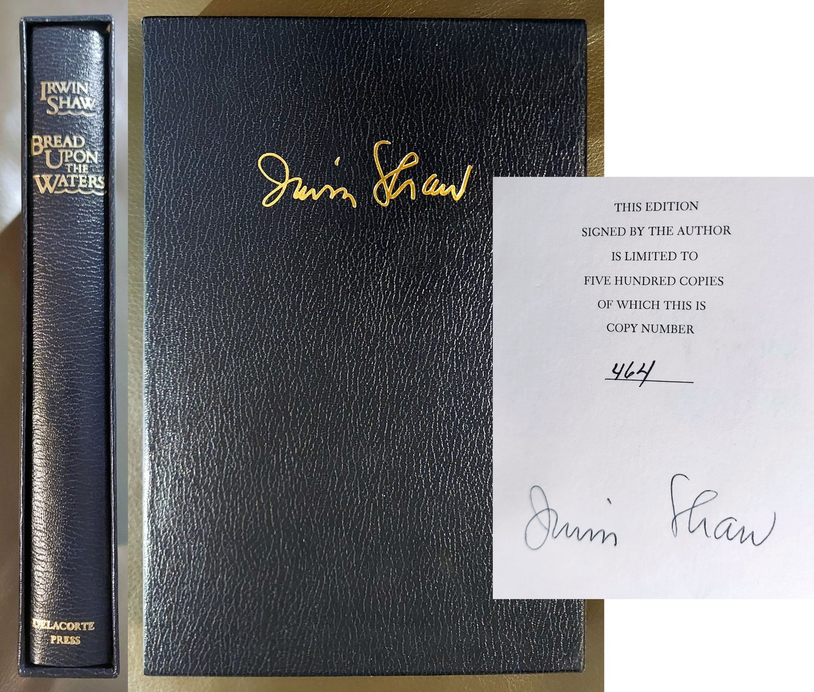 Irwin Shaw: Bread upon the Waters 1981 Signed Ltd Edition (1 of 6)