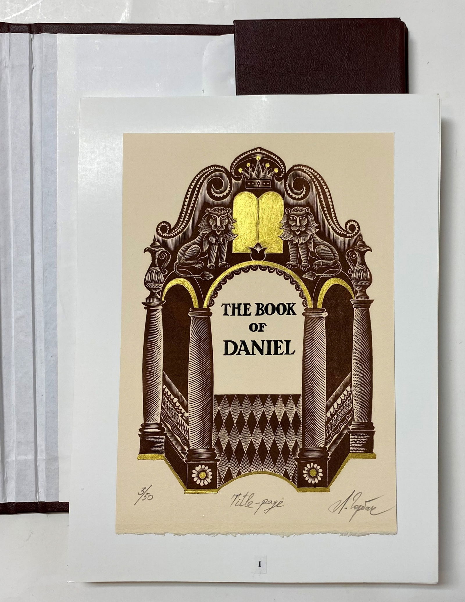 Leonid Gorban: Book of Daniel, 1998 Woodcuts Portfolio (1 of 7)