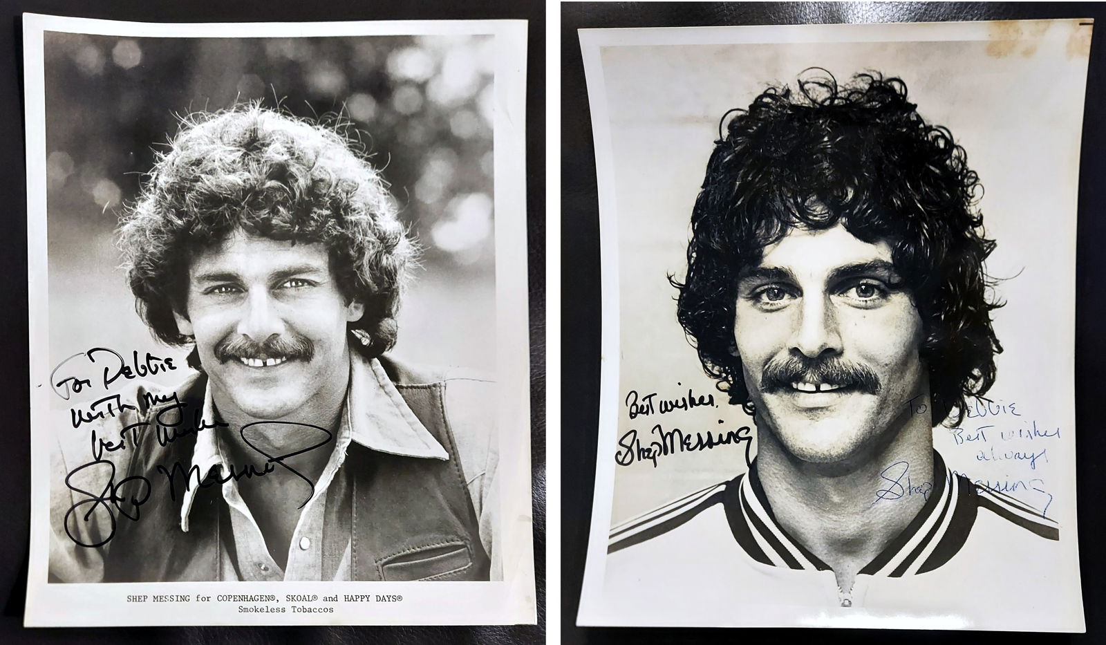 Shep Messing: Two Inscribed Photographs c.1974 (1 of 4)