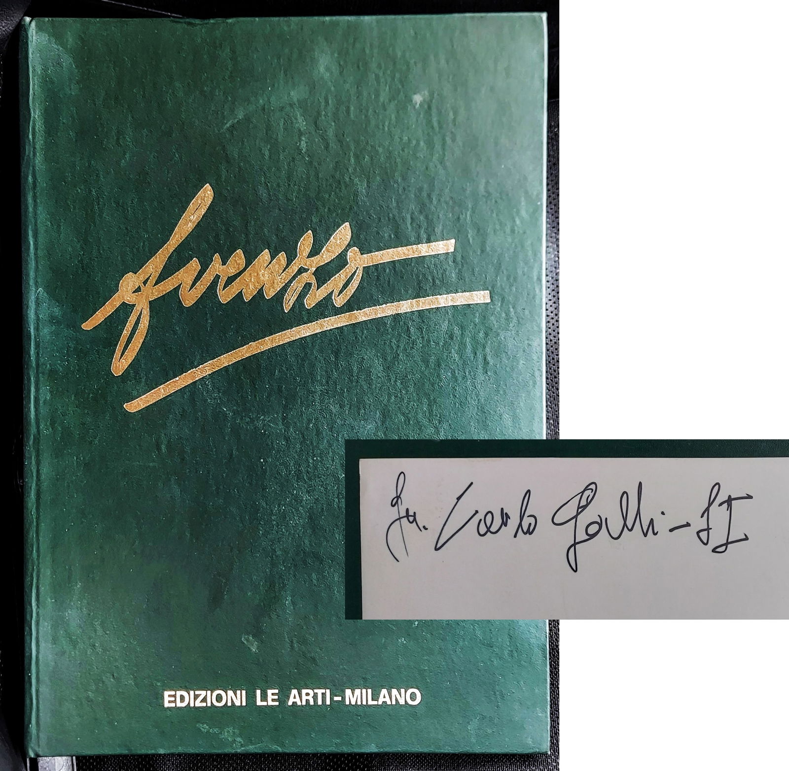 Fratel Venzo S.J.: Inscribed Monograph, 1962: Monograph on Italian artist Fratel Venzo S.J. or Mario Venzo, (Italian, 1900 - 1989)Inscribed and Signed by Fratel Venzo S.J. on insert. Published by Edizioni Le Arti, 1962 Milan Hardcover with multip