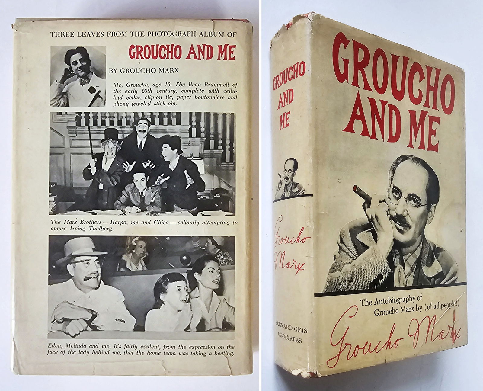 Groucho & Me The Autobiography of Groucho Marx 1959 First Edition (1 of 5)